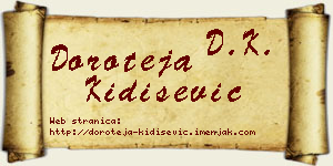 Doroteja Kidišević vizit kartica